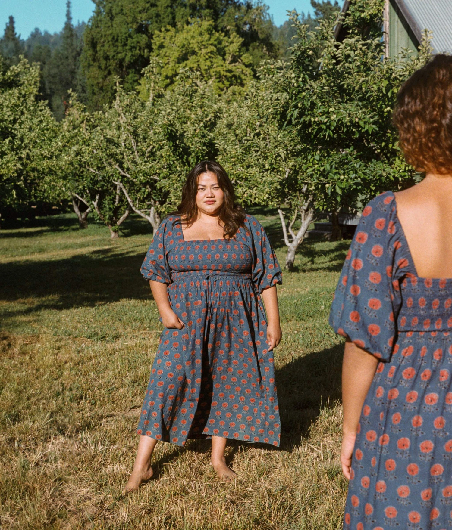 The Katrina Dress Extended | Indigo Sunflower 3 The Katrina Dress Extended | Indigo Sunflower - Image 3