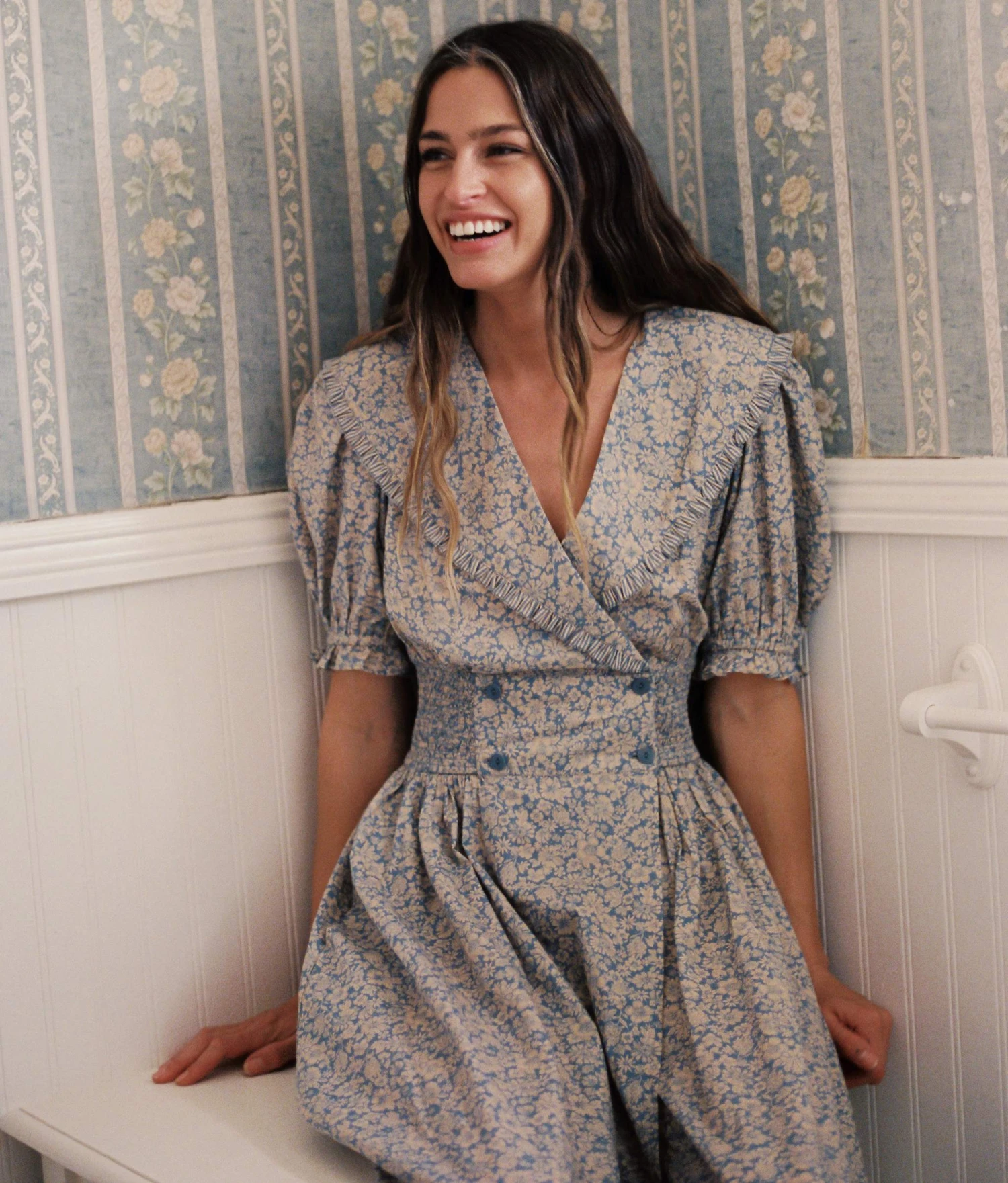 The Liliana Dress | Daisy Blue 2 The Liliana Dress | Daisy Blue - Image 2