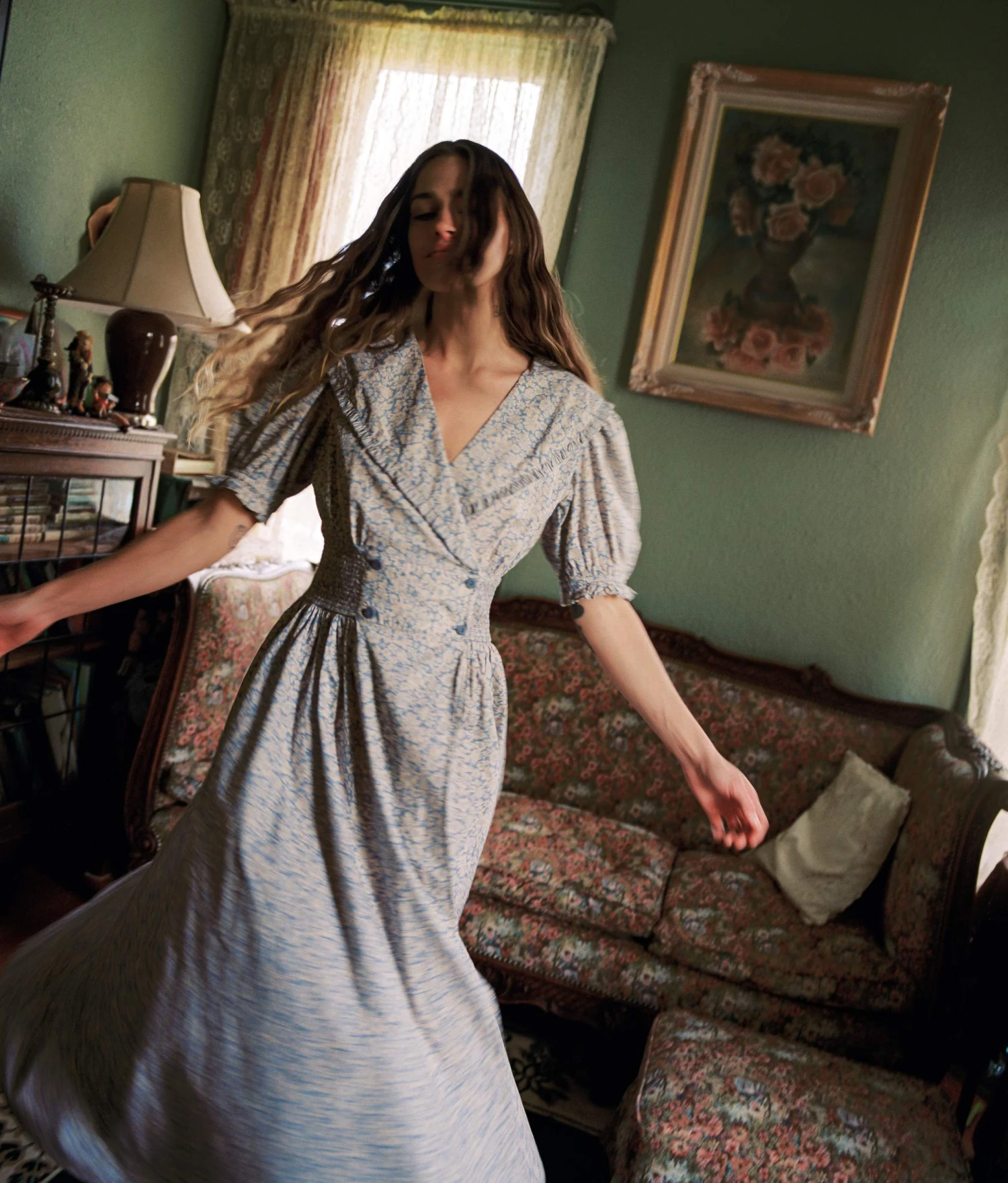 The Liliana Dress | Daisy Blue 8 The Liliana Dress | Daisy Blue - Image 8