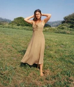 The Liza Dress | Olive Linen -Ivona Sale Store Liza3 0acff08a 47fb 4fcb b36a 3f0d39a47b58