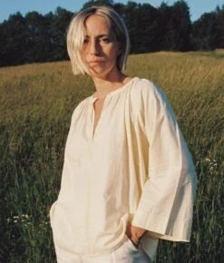 The Lorena Blouse | Chamomile Khadi -Ivona Sale Store Lorena1