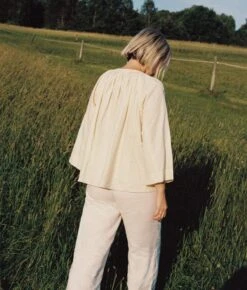 The Lorena Blouse | Chamomile Khadi -Ivona Sale Store Lorena2