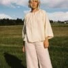 The Lorena Blouse | Chamomile Khadi -Ivona Sale Store LorenaCover