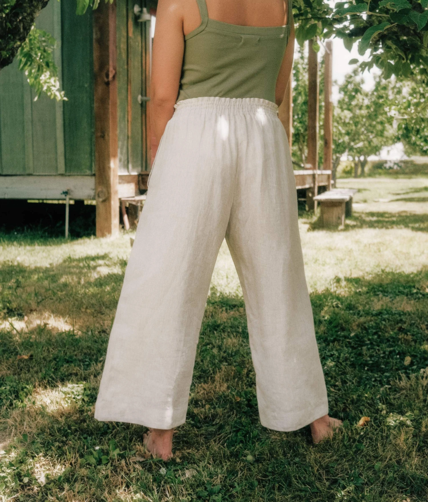 The Luna Pant | Oatmeal Linen 2 The Luna Pant | Oatmeal Linen - Image 2
