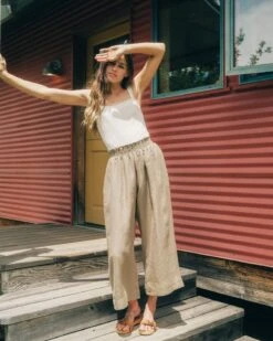The Luna Pant | Sage Linen