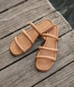 The Monroe Sandal | Walnut Leather -Ivona Sale Store Monroe4