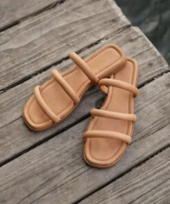 The Monroe Sandal | Walnut Leather -Ivona Sale Store Monroe4 mobile