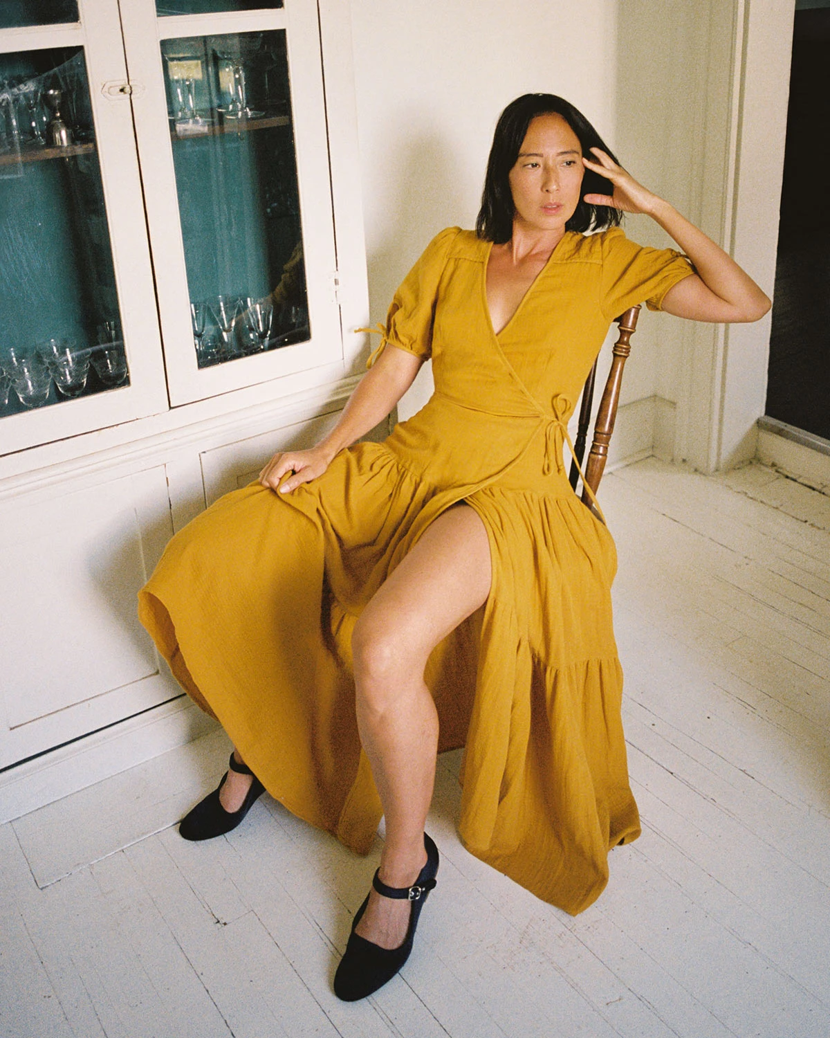 The Augusta Dress | Mustard Gauze 1 The Augusta Dress | Mustard Gauze