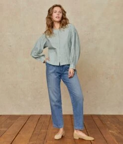 The Nadine Blouse | Sea Stripe 9 The Nadine Blouse | Sea Stripe -Ivona Sale Store Nadine1