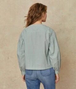 The Nadine Blouse | Sea Stripe 8 The Nadine Blouse | Sea Stripe -Ivona Sale Store Nadine2