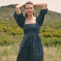 The Katrina Dress | Navy Poppy -Ivona Sale Store NavyPoppyFB