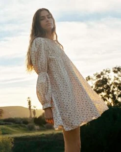 The Noor Dress | Oat Straw Cream