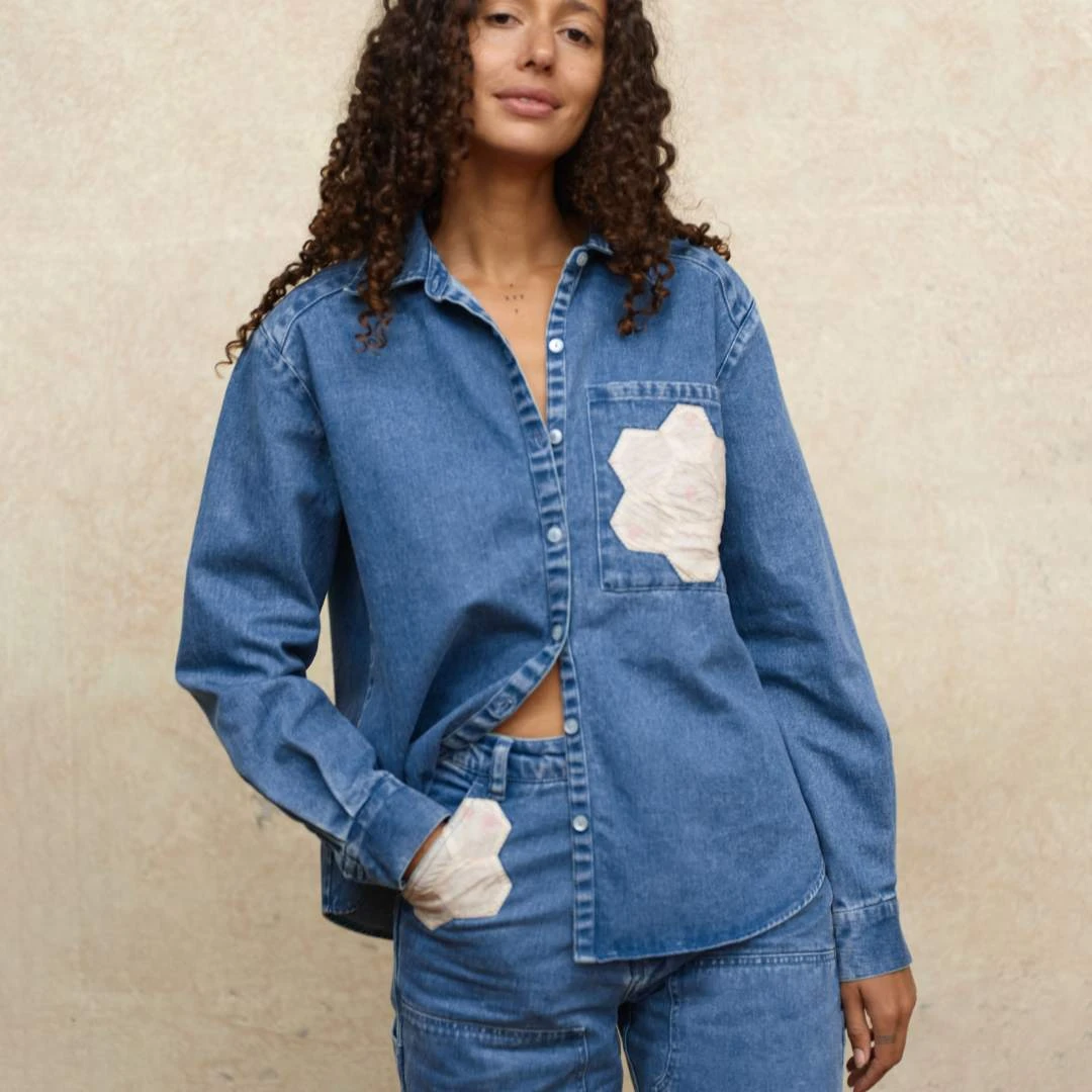 The Patti Shirt | Denim Patchwork 8 The Patti Shirt | Denim Patchwork - Image 8