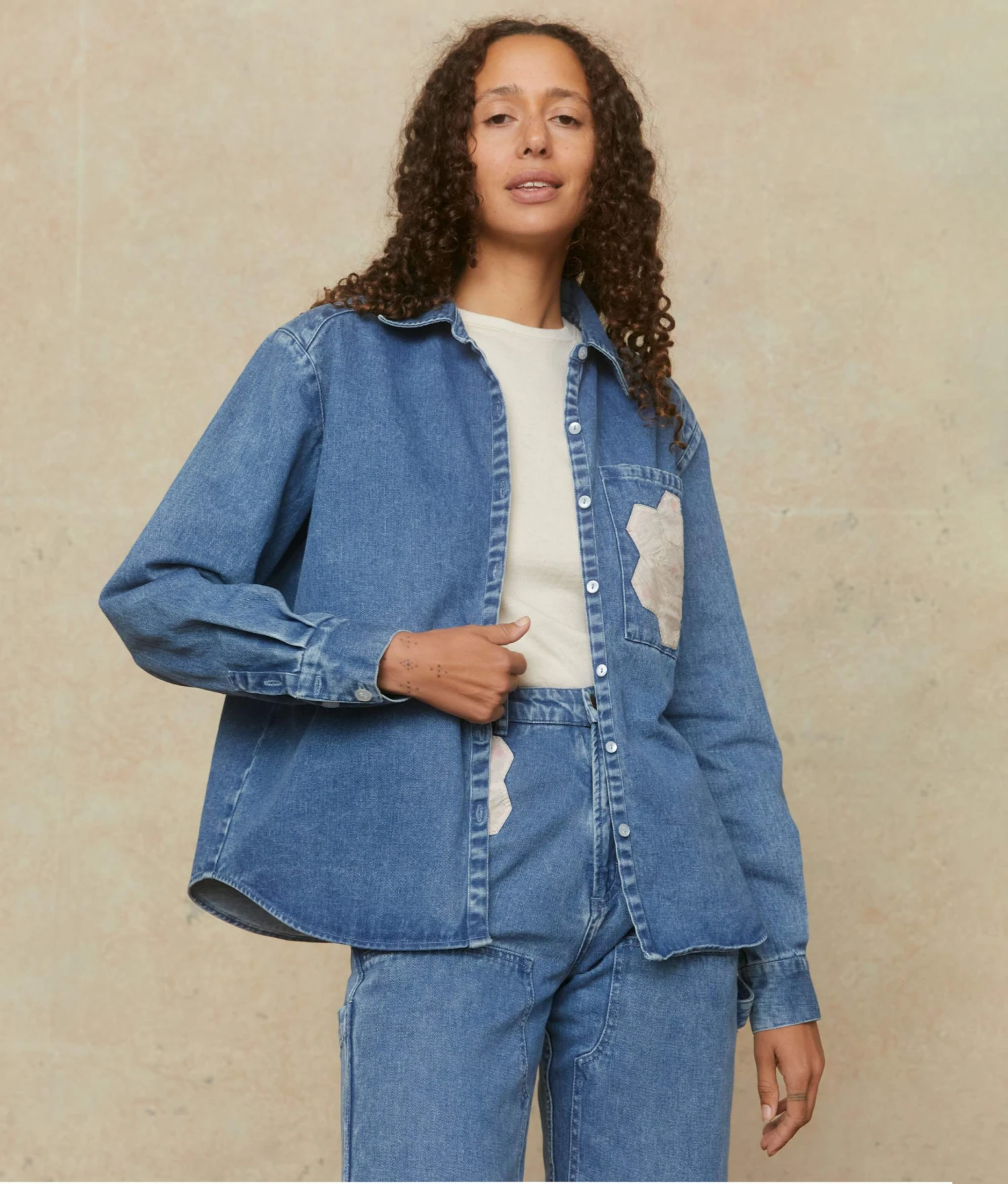 The Patti Shirt | Denim Patchwork 4 The Patti Shirt | Denim Patchwork - Image 4
