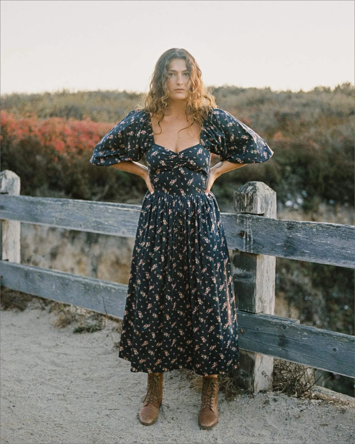 The Peyton Dress | Mums Ditsy Black 1 The Peyton Dress | Mums Ditsy Black