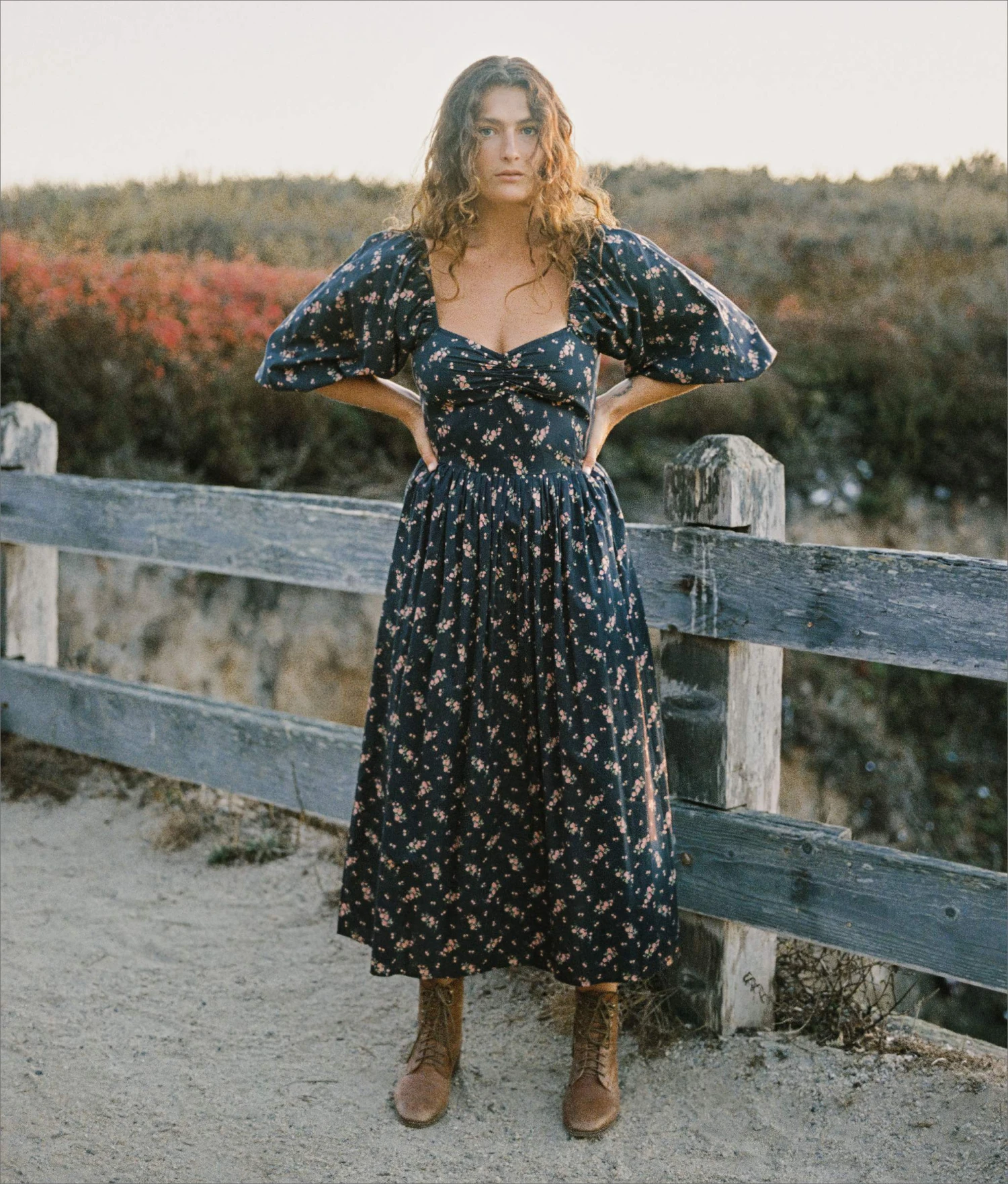 The Peyton Dress | Mums Ditsy Black 5 The Peyton Dress | Mums Ditsy Black - Image 5