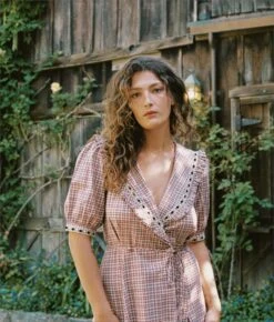 The Rachel Dress | Winter Plaid -Ivona Sale Store Rachel4