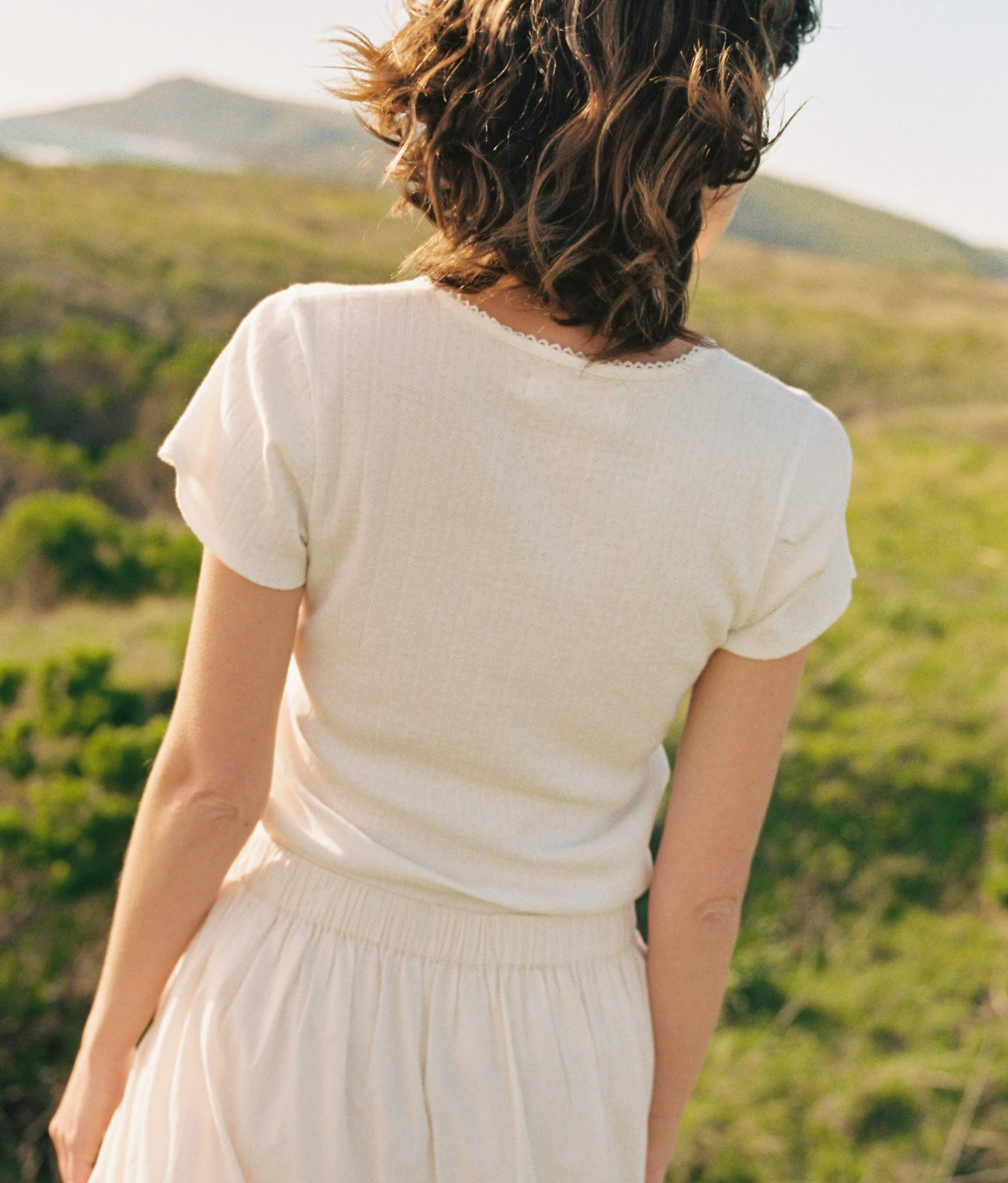 The Rayne Tee | White Pointelle 5 The Rayne Tee | White Pointelle - Image 5