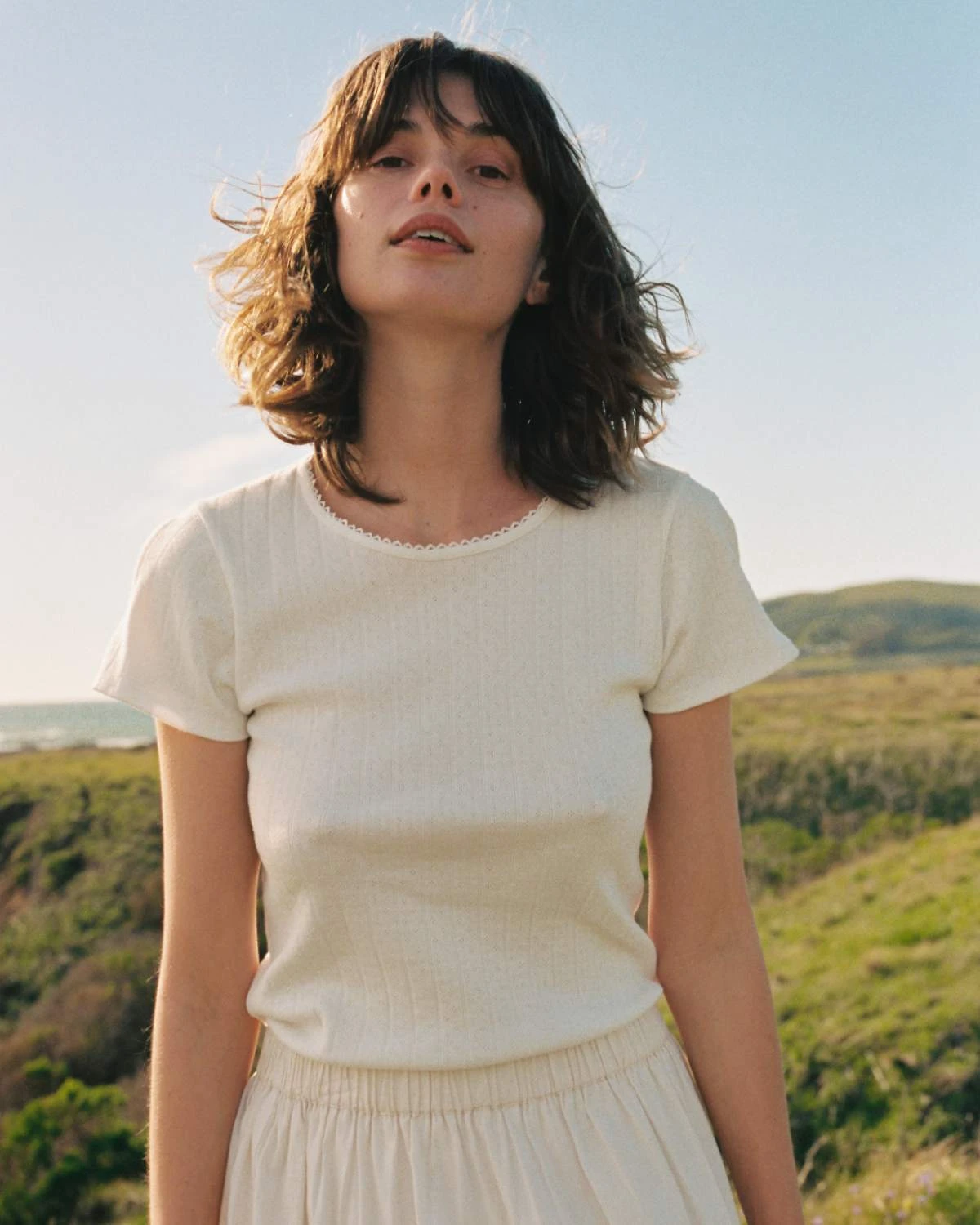 The Rayne Tee | White Pointelle 1 The Rayne Tee | White Pointelle