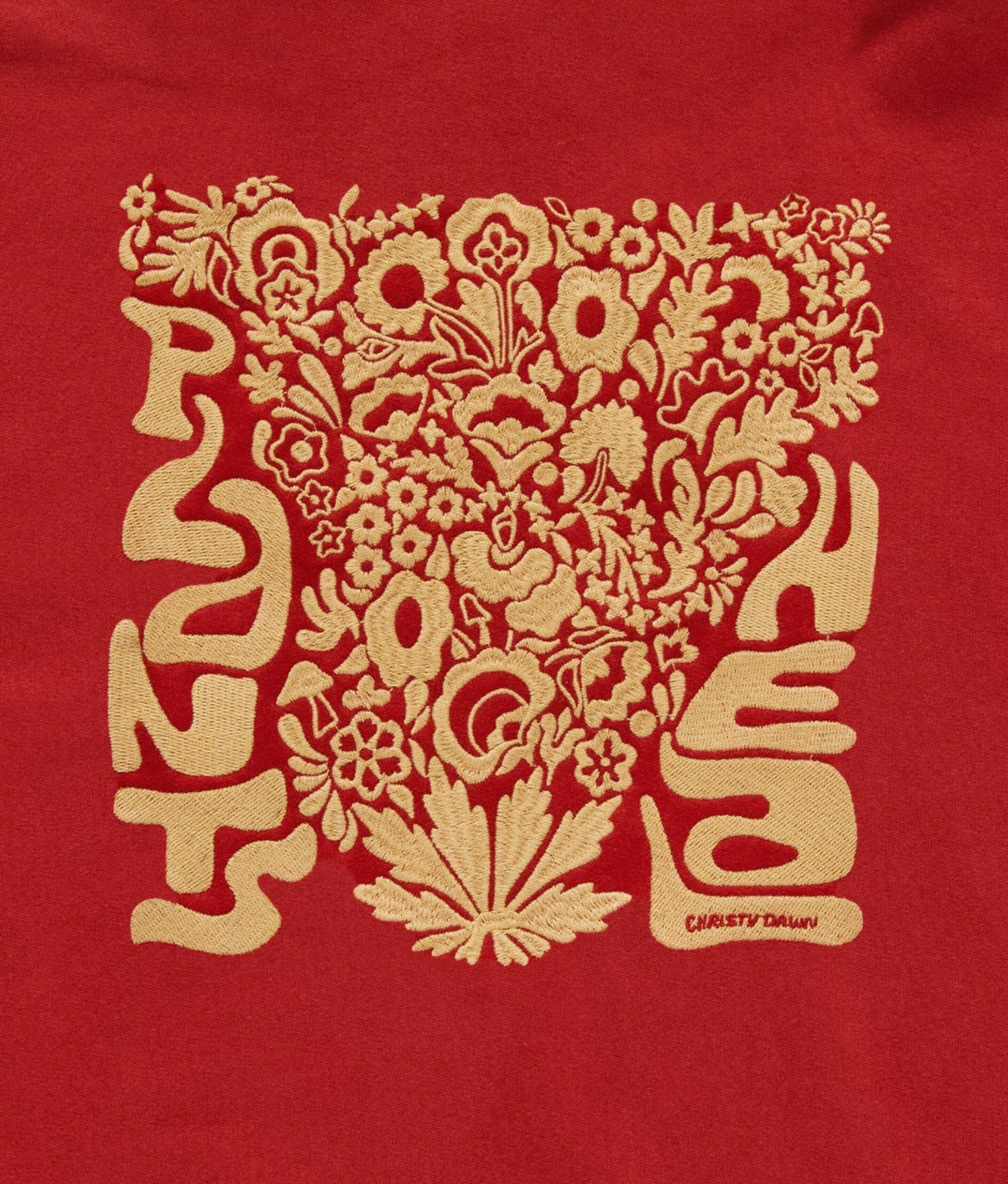 Plants Heal Hoodie | Red 9 Plants Heal Hoodie | Red - Image 9