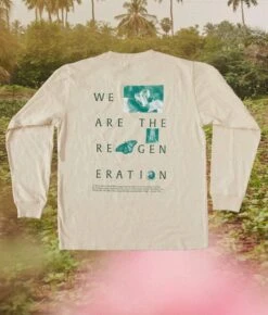 Regeneration Long Sleeve Tee | Natural Green -Ivona Sale Store RegenerativeEvolution3