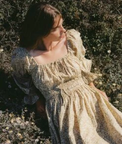 The Adelia Dress | Green Daisy -Ivona Sale Store Salona1 1