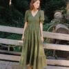 The Brooklyn Dress | Forest Gauze -Ivona Sale Store SalonaCover 6
