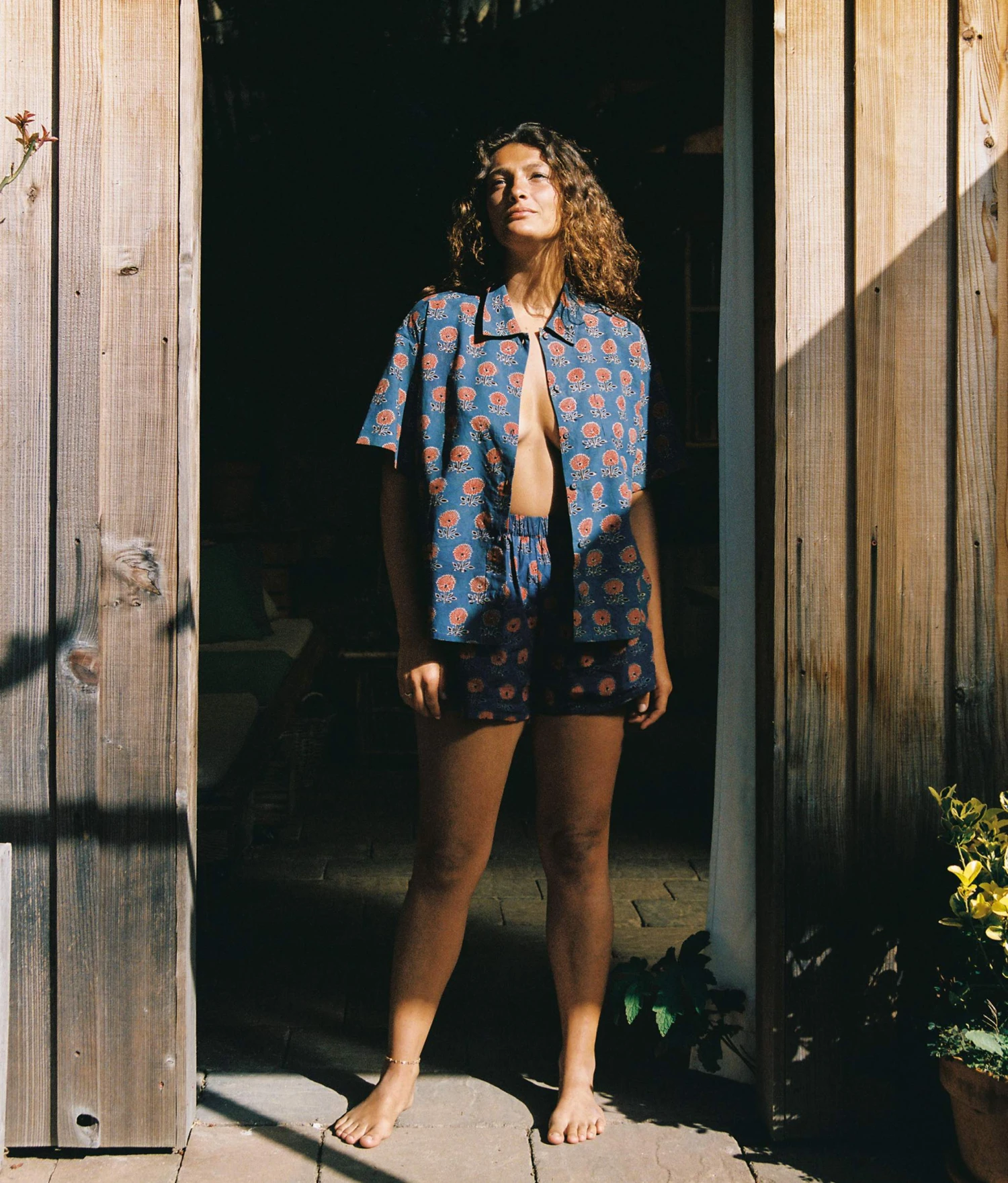 The Skylar Top | Indigo Sunflower 3 The Skylar Top | Indigo Sunflower - Image 3