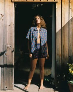 The Skylar Top | Indigo Sunflower