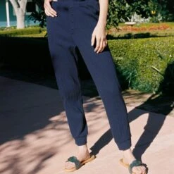 The Taryn Pant | Midnight Pointelle 8 The Taryn Pant | Midnight Pointelle -Ivona Sale Store Taryn fb feed