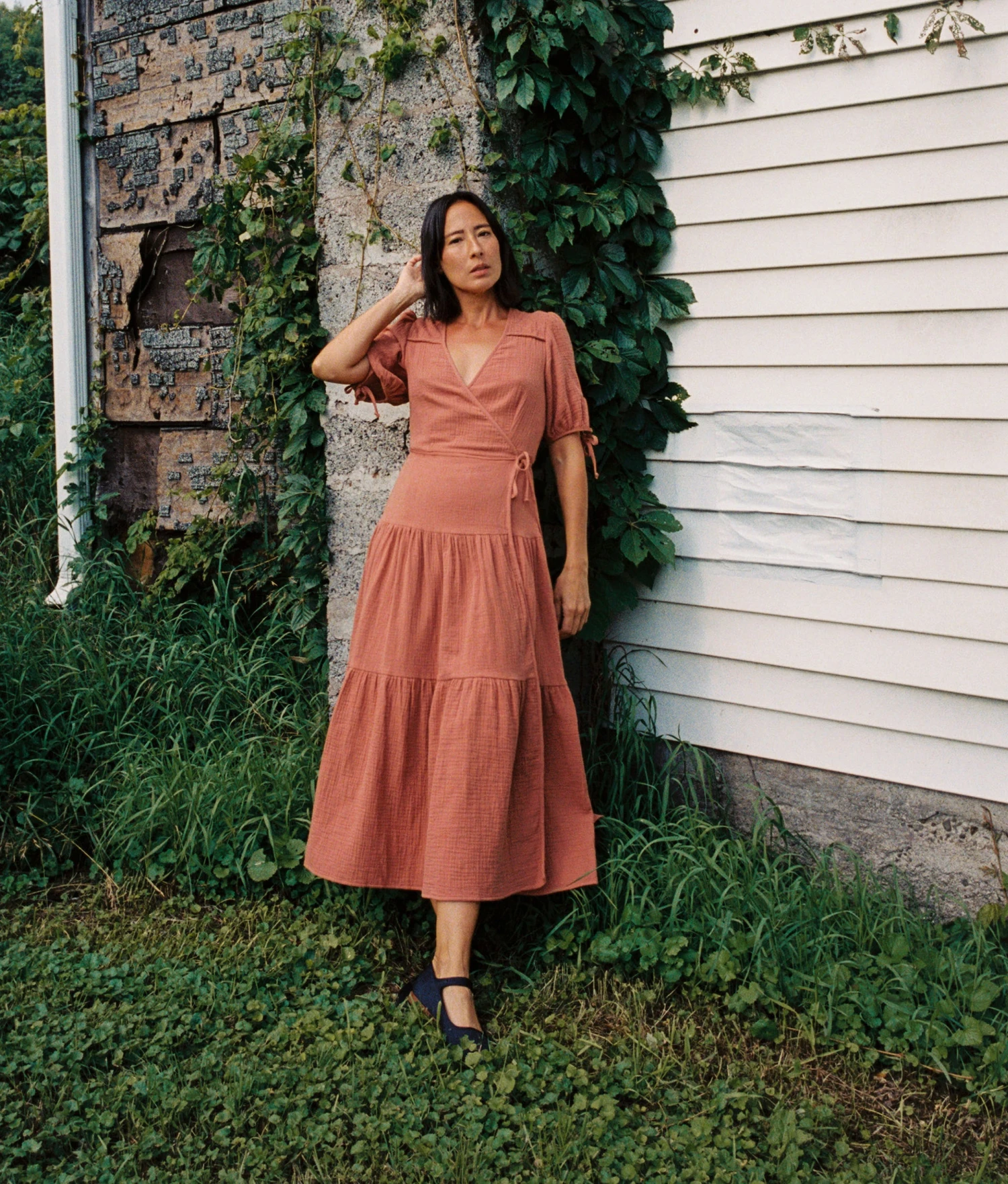 The Augusta Dress | Terracotta Gauze 2 The Augusta Dress | Terracotta Gauze - Image 2