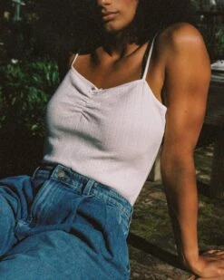 The Thelma Top | White Pointelle