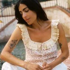 The Valerie Blouse | Oat Straw Cream -Ivona Sale Store Valerie fb feed