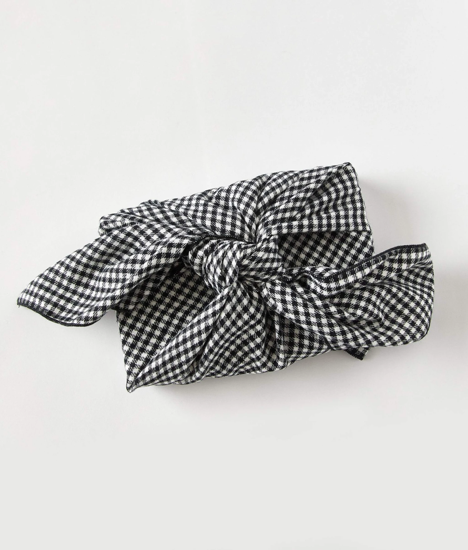 Upcycled Gift Wrapping | Noir Gingham 1 Upcycled Gift Wrapping | Noir Gingham