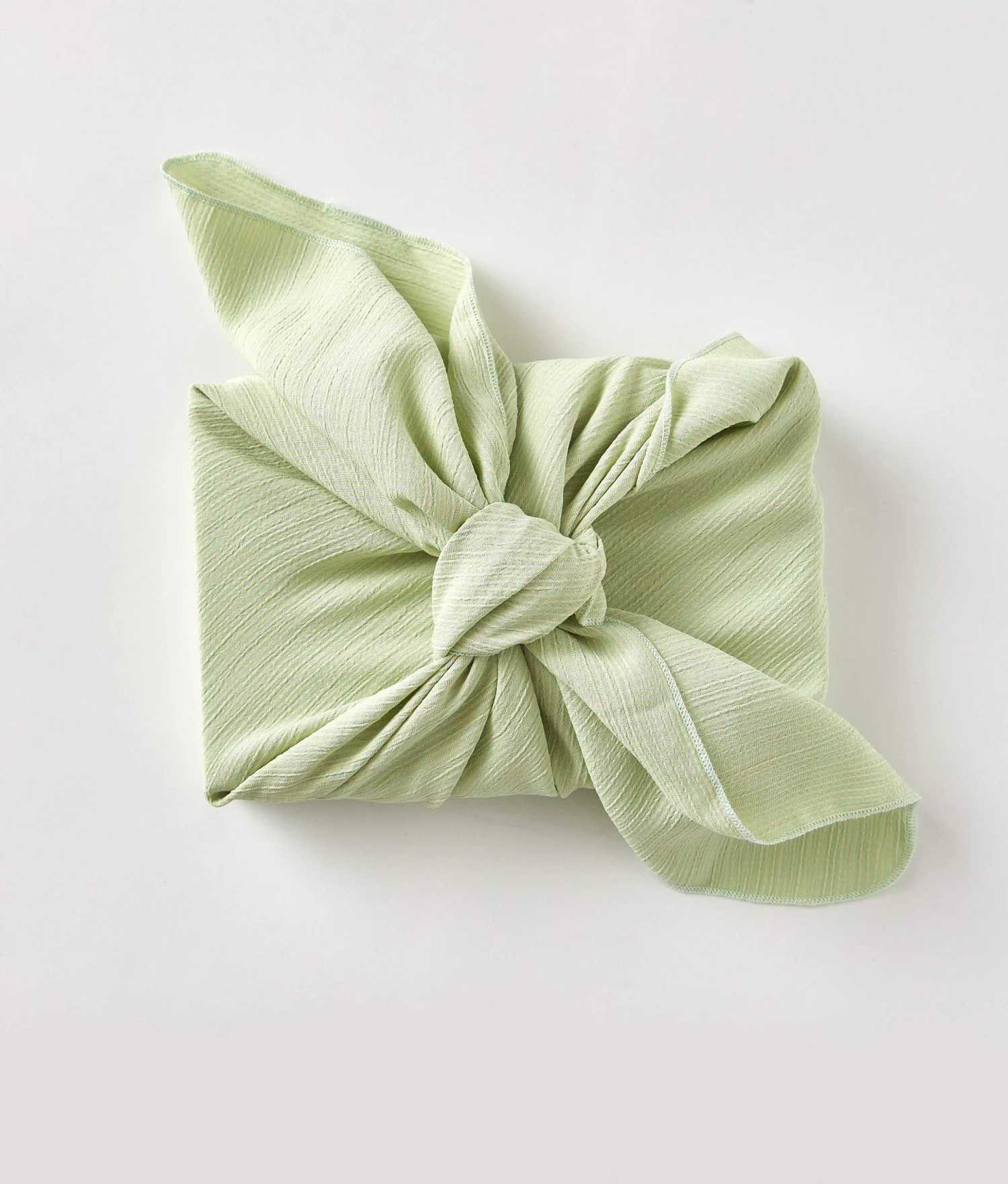 Upcycled Gift Wrapping | Honeydew Gingham 2 Upcycled Gift Wrapping | Honeydew Gingham - Image 2