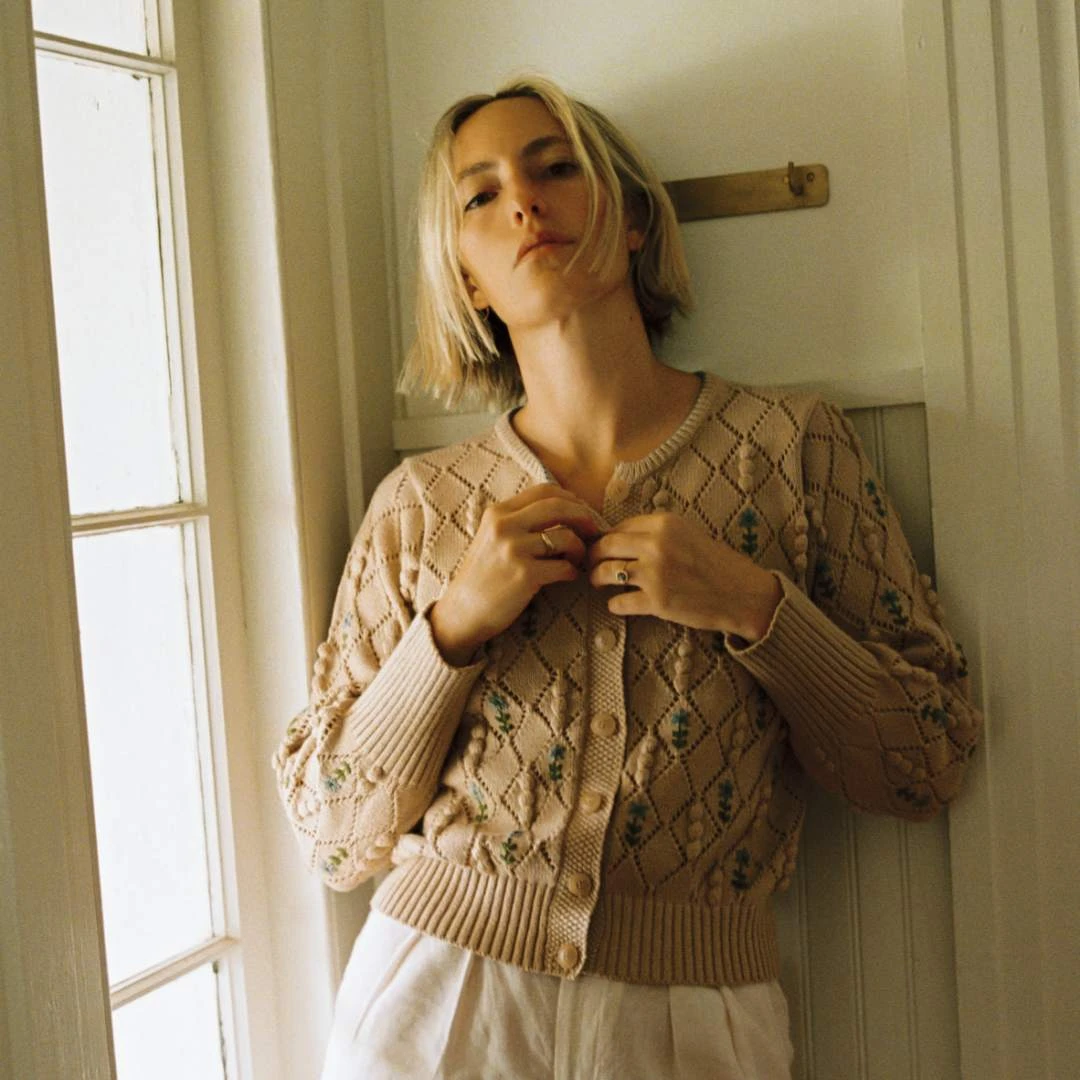 The Zoe Cardigan | Floral Lattice 8 The Zoe Cardigan | Floral Lattice - Image 8