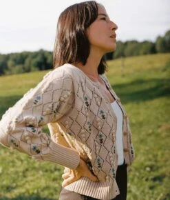 The Zoe Cardigan | Floral Lattice 11 The Zoe Cardigan | Floral Lattice -Ivona Sale Store Zoe1