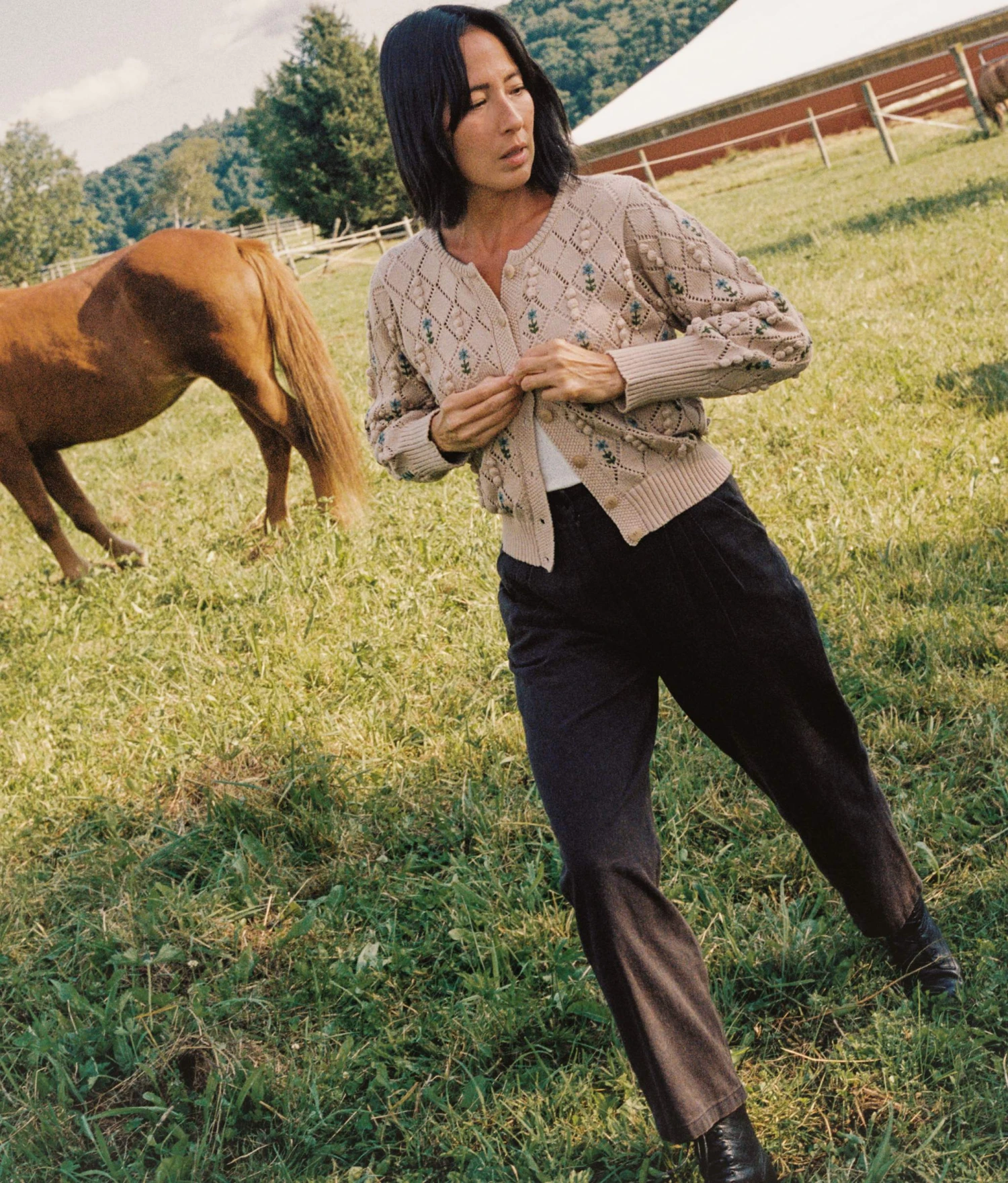 The Zoe Cardigan | Floral Lattice 7 The Zoe Cardigan | Floral Lattice - Image 7