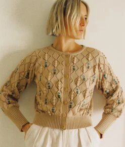 The Zoe Cardigan | Floral Lattice 17 The Zoe Cardigan | Floral Lattice -Ivona Sale Store Zoe3 1