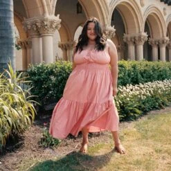 The Zuri Dress Extended | Salmon Frills Poppy -Ivona Sale Store Zuri fb feed 97b2667b 41e1 4957 afb7 e704bfca14da