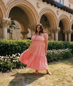 The Zuri Dress Extended | Salmon Frills Poppy -Ivona Sale Store Zuri3 b3256f18 581d 48a4 8e7c 86df16fc8edb